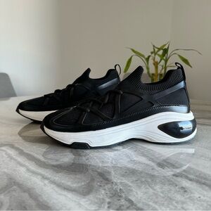 Pedro Casual Black Knit Sneakers